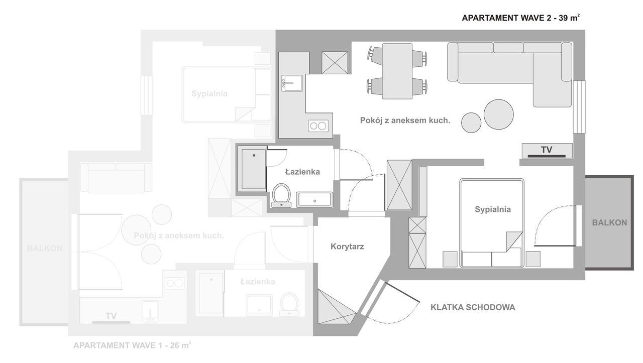 Sanhaus Apartments - Parkowa 44 Sopot Rum bild